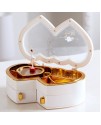 雙心型 女生旋轉芭蕾 音樂盒 MUSIC BOX